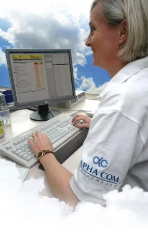 Bild: ALPHA COM auf der CeBIT 2012: Sachbearbeitung geht auch in der Cloud