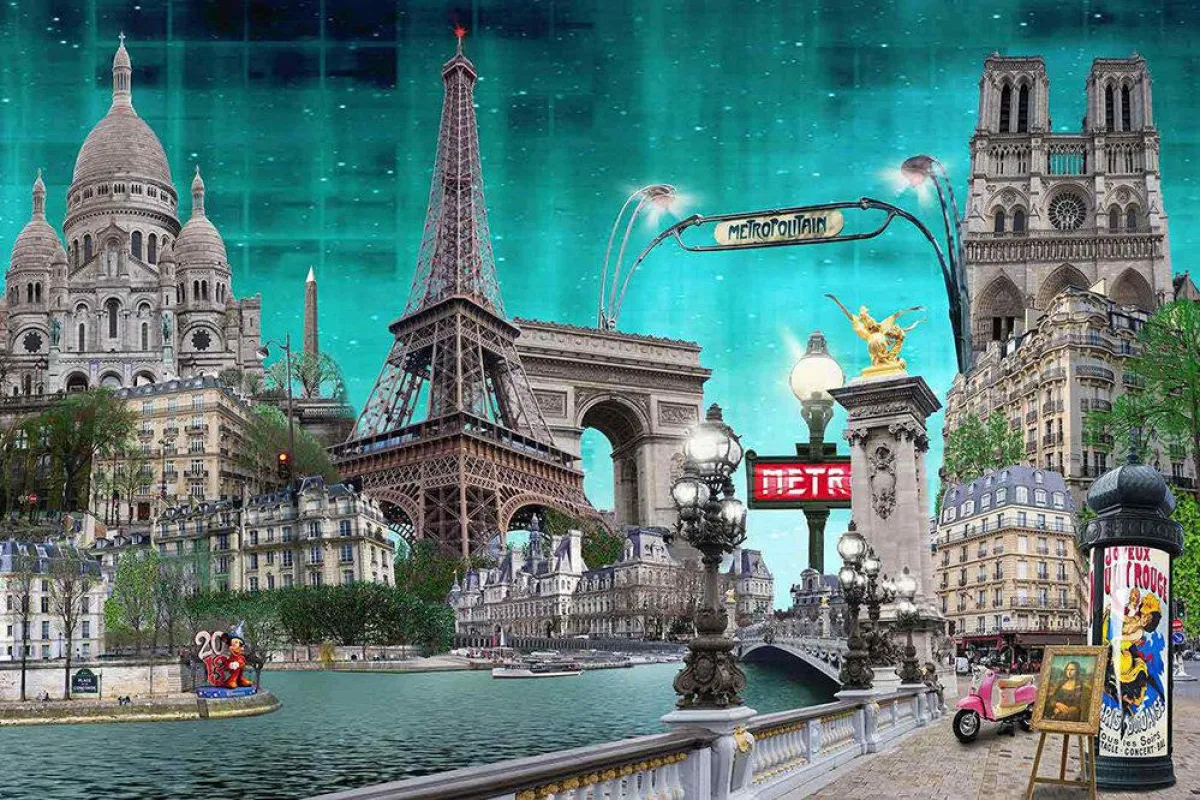 Fotocollage von Paris