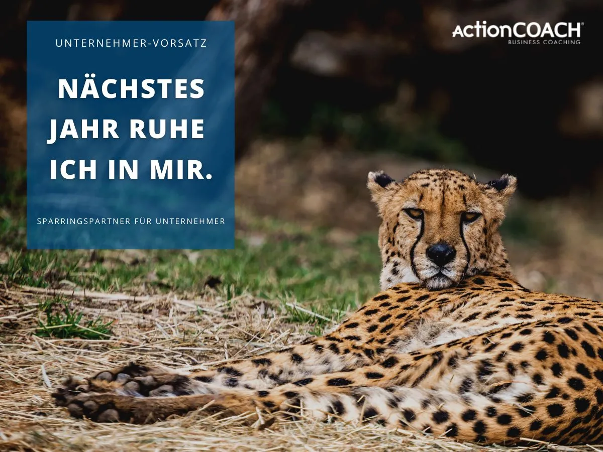 Gute Vorsätze 2022 - als Unternehmer in sich ruhen (© Diana Walther / Canva)