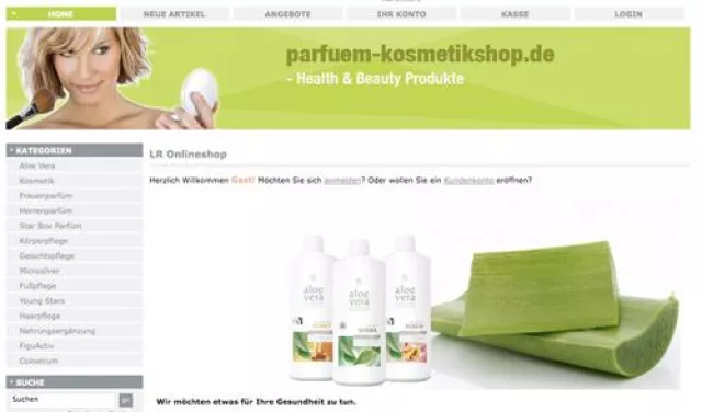 Bild: parfuem-kosmetikshop.de mit Beauty & Wellnessprodukten geht an den Start