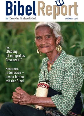 Bild: Zeitschrift „Bibelreport“ berichtet über Alphabetisierungskurse
