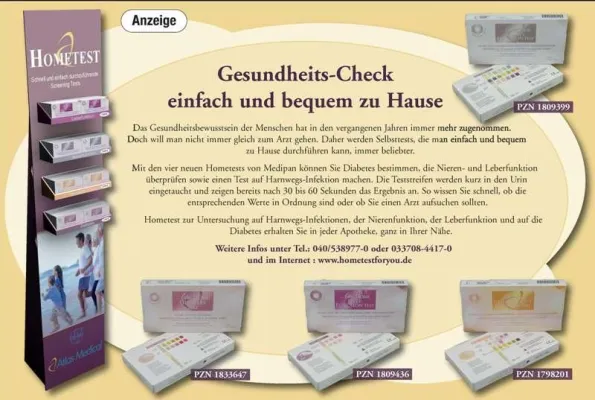 Hometest for you - Gesundheits-Check einfach und bequem zu Hause Bild: Hometest for you - Gesundheits-Check einfach und bequem zu Hause