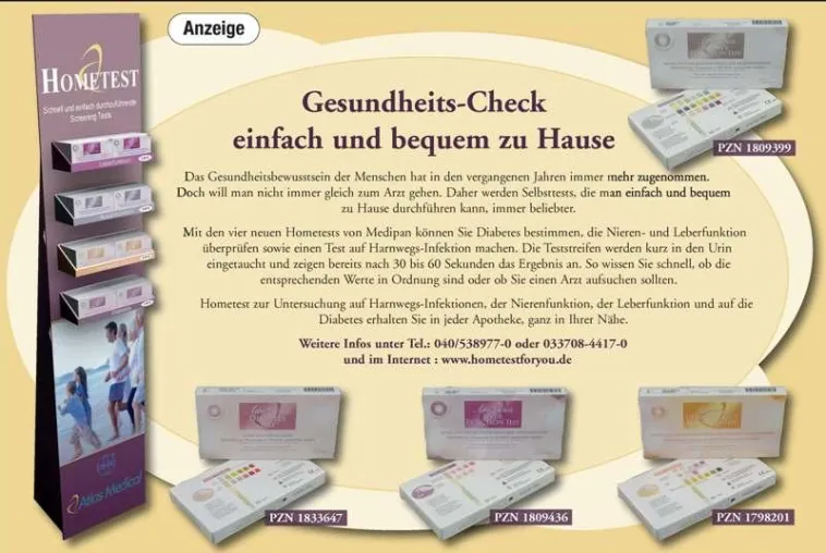 Bild: Hometest for you - Gesundheits-Check einfach und bequem zu Hause
