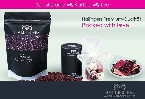 Bild: Feinste Pralinen & Co. aus Hallingers Schokoladen Manufaktur: Internet-Shop hallingers.de ist online