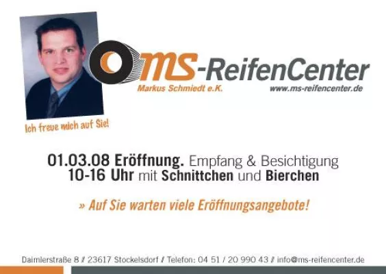 Bild: MS ReifenCenter eröffnet am Samstag, 01.03. in Stockelsdorf