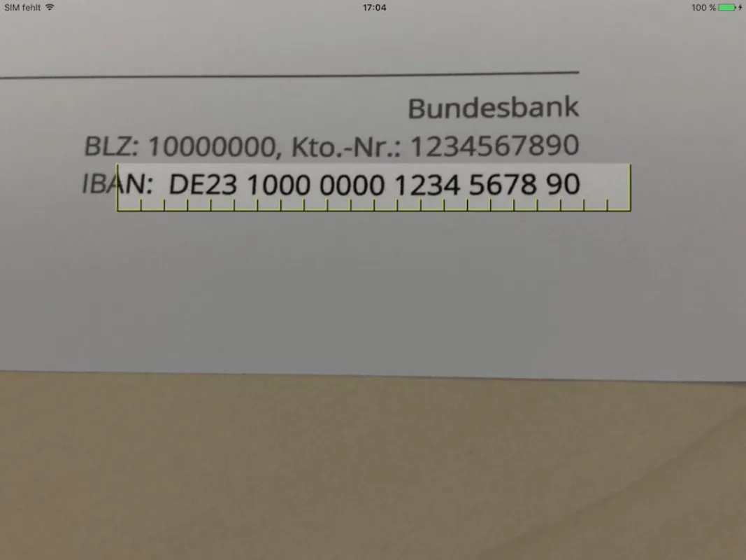 Smartphone als Daten-Scanner: IBAN & Co. abscannen statt abtippen