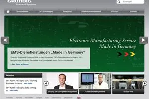 Grundig Business Systems setzt auf neuen EMS-Auftritt Bild: Grundig Business Systems setzt auf neuen EMS-Auftritt
