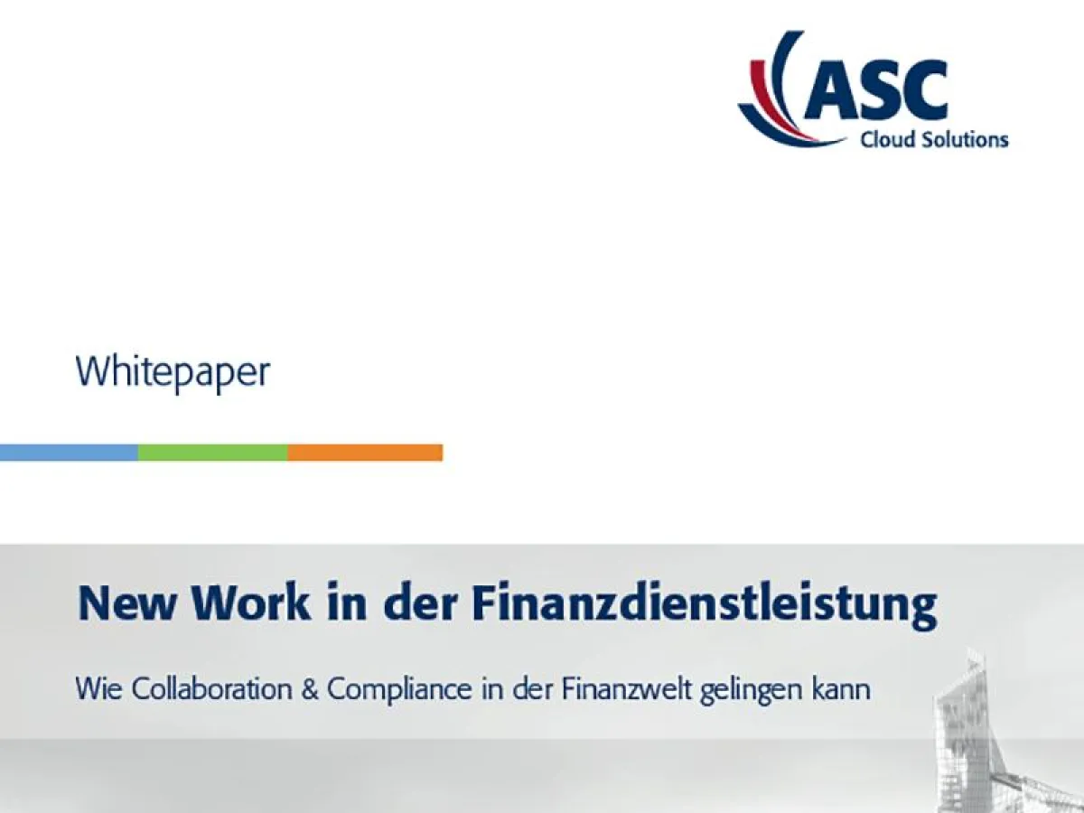New Work in der Finanzdienstleistung