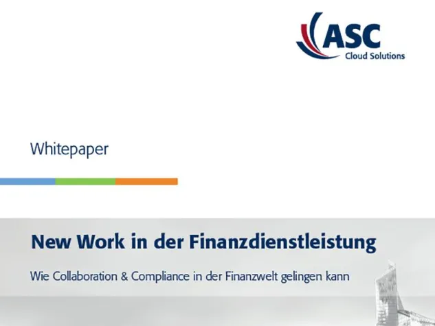 Bild: Neues Whitepaper von ASC: New Work in der Finanzdienstleistung