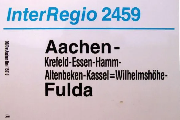 Der Wohlfühlzug: Vor 25 Jahren fuhr der erste InterRegio Bild: Der Wohlfühlzug: Vor 25 Jahren fuhr der erste InterRegio