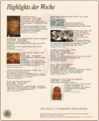 Antiquitäten u. Alte Kunst Informationen Bild: Antiquitäten u. Alte Kunst Informationen