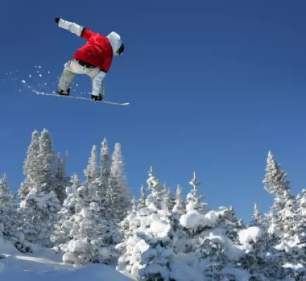 Bild: Gefährlicher Trend bei Snowboardern: \"Softboots\" erhöhen Bruch und Arthrose- Gefahr für das Sprunggelenk