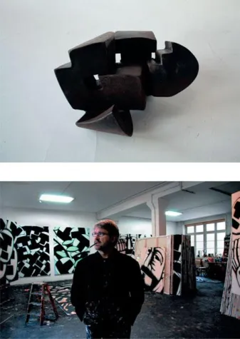 Bild: Ausstellung HANS-HENDRIK GRIMMLING, Malerei und JOERG BACH, Skulptur