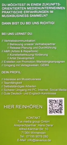 Bild: Die 7us media group sucht Praktikanten
