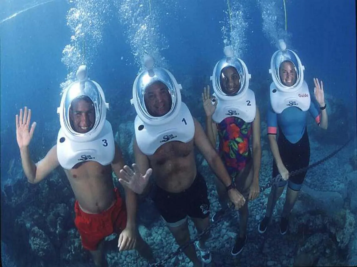 Astronauten unter Wasser: Sea Trekking auf den US-Virgin Islands