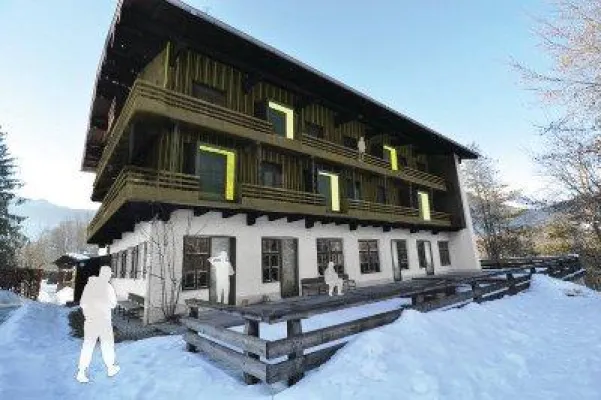 Bild: Umbau der Jugendherberge Berchtesgaden: Teil 1 in der heißen Phase