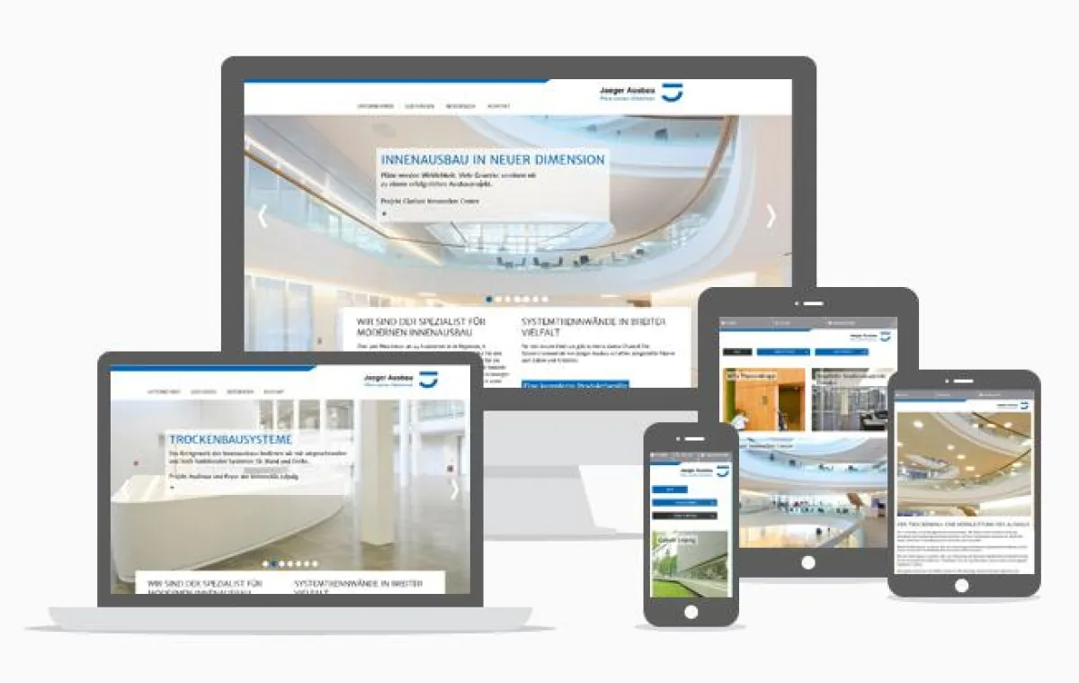 Neue responsive Website der Jaeger-Ausbau-Gruppe
