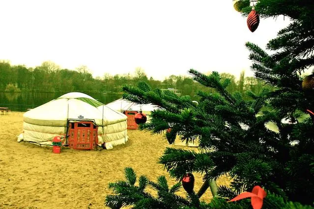 Strandbad Weißensee bietet Jurten für die Weihnachtsfeier Bild: Strandbad Weißensee bietet Jurten für die Weihnachtsfeier