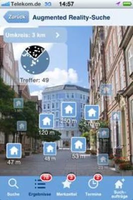 Bild: Immonet.de bringt erste Immobilien-App mit Augmented Reality aufs iPhone