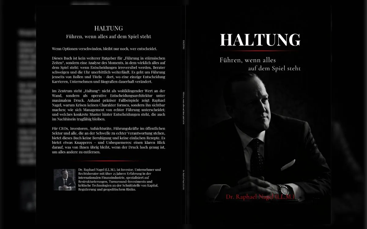 HALTUNG Buchcover (© Dr. Raphael Nagel (LL.M.))