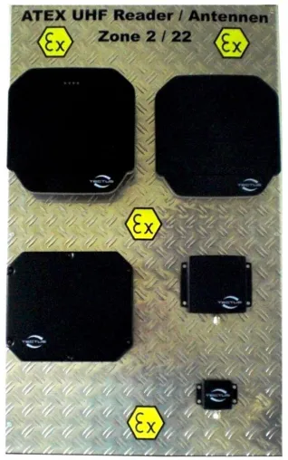 Bild: TECTUS stellt ATEX UHF RFID Reader + ATEX TAGs für den Einsatz IN- / AUF- METALL auf der euroid in Berlin vor