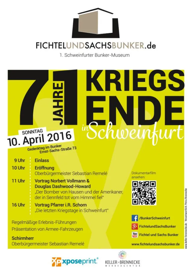 Programm zum Gedenktag 71 Jahre Kriegsende in Schweinfurt