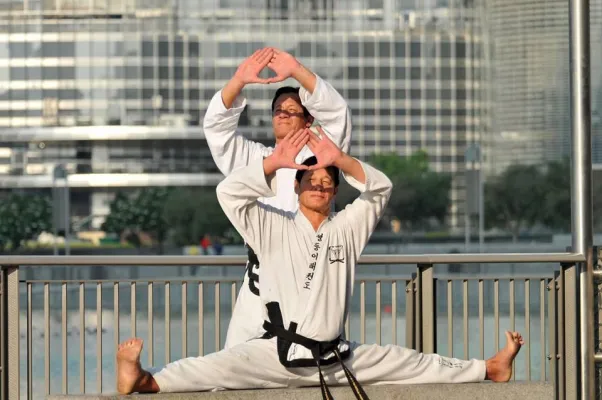 Bild: Taekwondo Großmeister aus Deutschland im Juni in Dubai