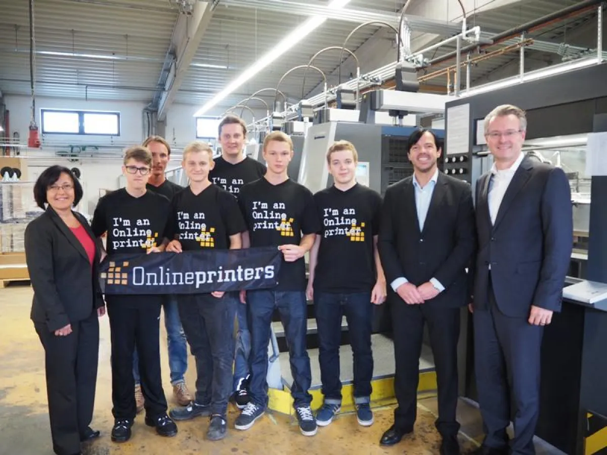 Azubis willkommen © Onlineprinters GmbH