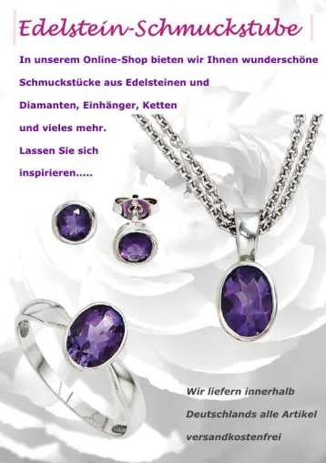 Bild: Neu im Netz - die Edelstein-Schmuckstube