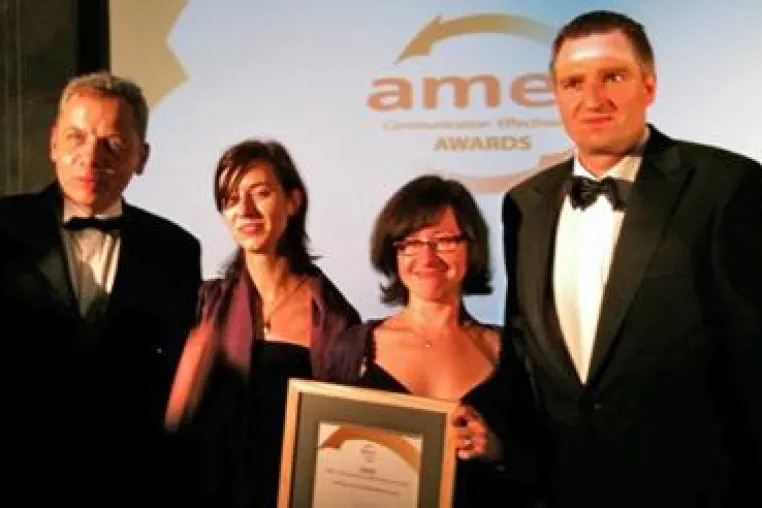 Bild: Ausschnitt Medienbeobachtung gewinnt AMEC Award 2009