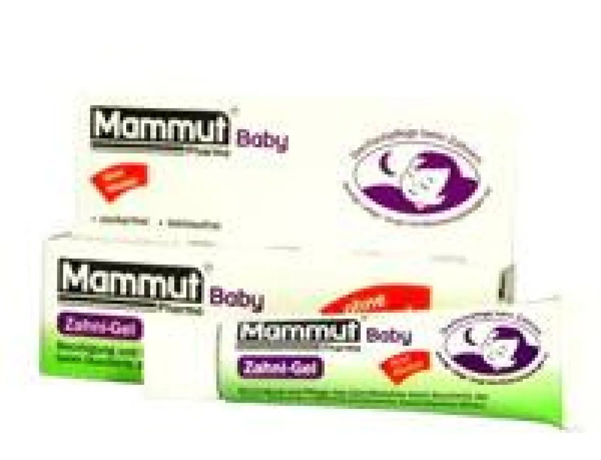 Mammut Baby Zahni-Gel pflegt und beruhigt beim Durchbruch der ersten Zähnchen - ohne Alkohol.