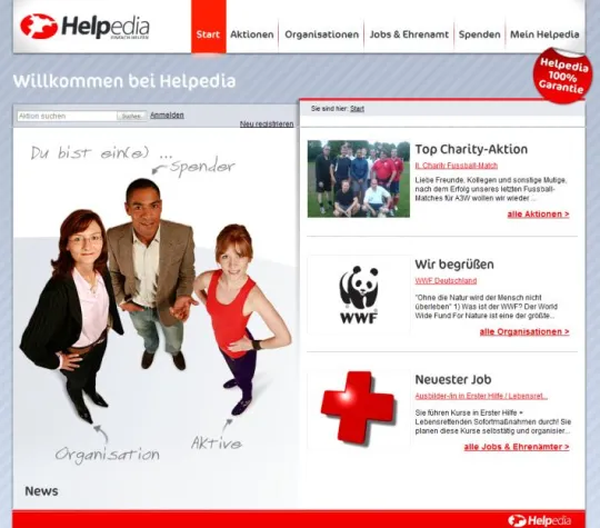 Engagieren 2.0 – Die neue Art des Spendens mit Helpedia.de Bild: Engagieren 2.0 – Die neue Art des Spendens mit Helpedia.de