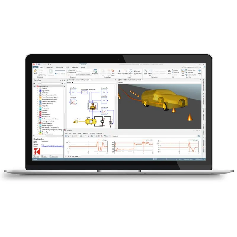 ESIs SimulationX 4.0 Vehicle Dynamics Lane Change
