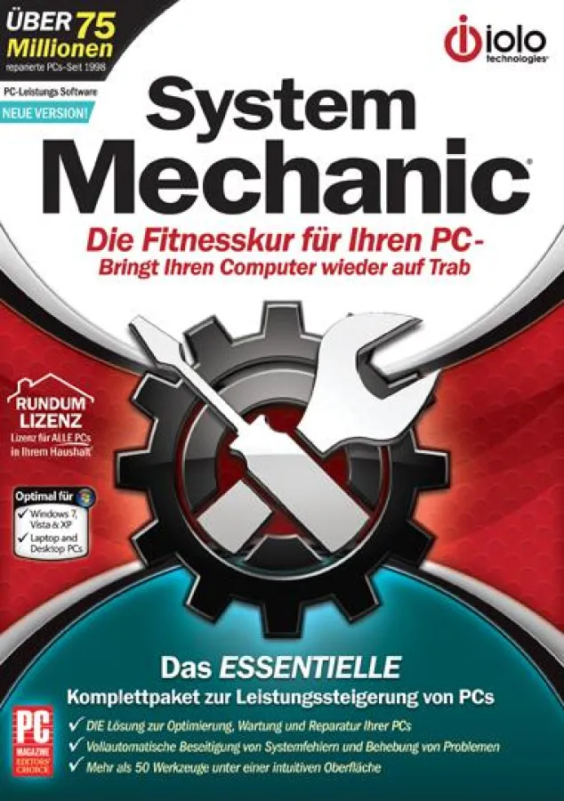 Software für alles: Putzen, Aufräumen und Reparieren mit iolos System Mechanic
