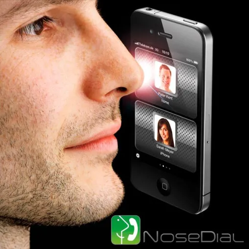 Nutzliche & witzige Nasen-Wähl-App ”NoseDial” startet Bild: Nutzliche & witzige Nasen-Wähl-App ”NoseDial” startet