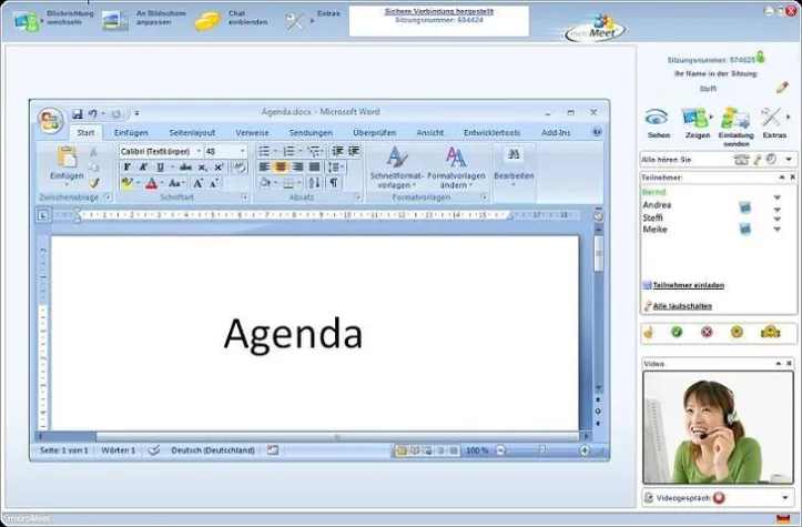 Bild: Zeit und Geld sparen mit microMeet-Online-Konferenzen