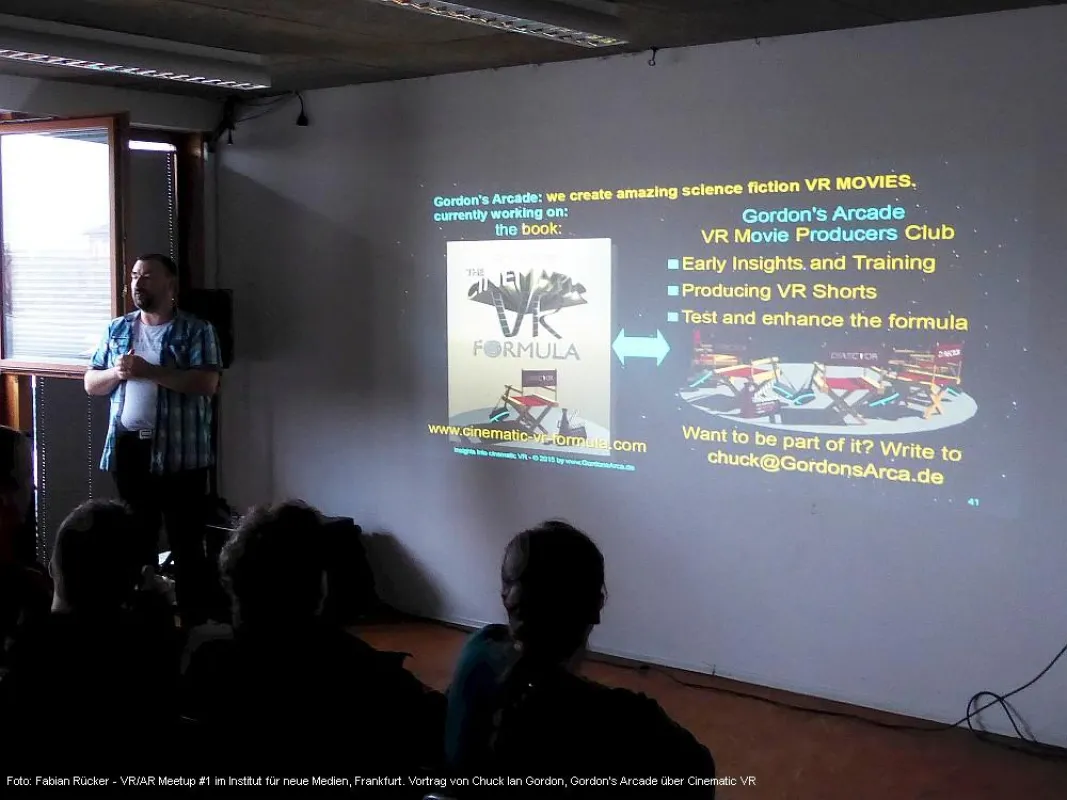 Foto: Fabian Rücker - VR/AR Meetup #1 im Institut für neue Medien in Frankfurt