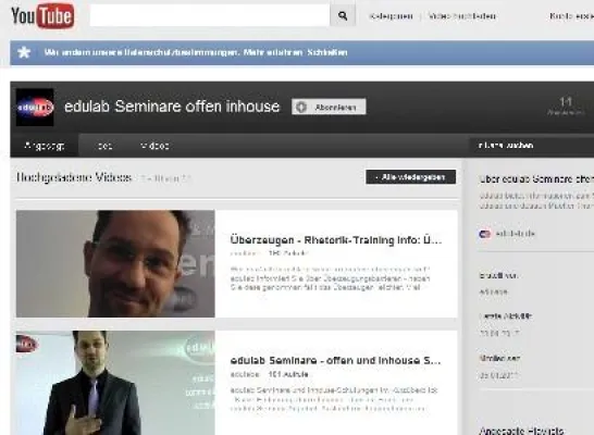 Bild: Mehr als 16.000 Klicks auf kostenlose Skill-Übungen im edulab Youtube-Kanal