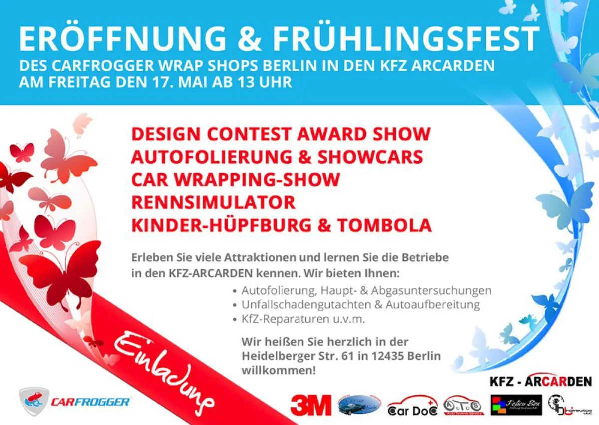 Carfrogger Wrap Shop Eröffnungsparty