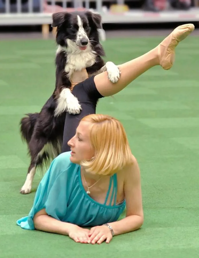 Sandra Roth mit Border Collie Lizzy