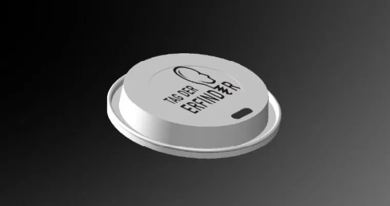Bild: Innovative Werbefläche - Bedruckbarer Kaffeebecherdeckel