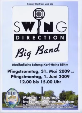 Bild: Das Potsdamer Pfingstwochenende steht im Zeichen des Swings - Swing Direction Big Band zu Gast in der Meierei