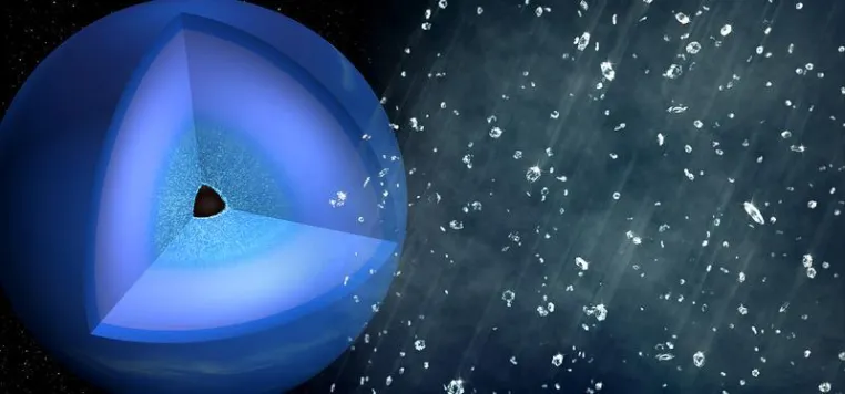 Bild: Im Neptun regnet es Diamanten: Forscherteam enthüllt Innenleben kosmischer Eisgiganten