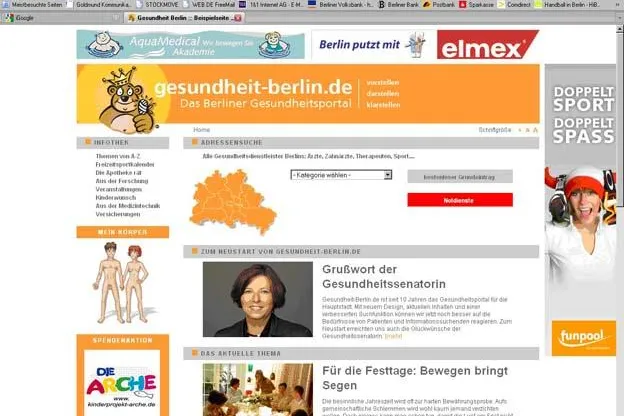 Bild: Alle Ärzte online im Überblick – Berliner Gesundheitsportal präsentiert sich ab 1. März 2010 in neuem Gewand