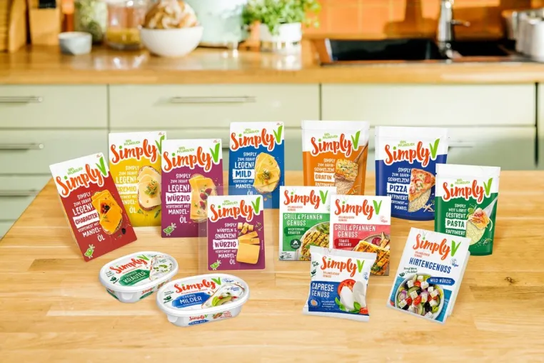 Simply V - Der neue Markenauftritt von Deutschlands beliebtester Käse-Alternative Bild: Simply V - Der neue Markenauftritt von Deutschlands beliebtester Käse-Alternative
