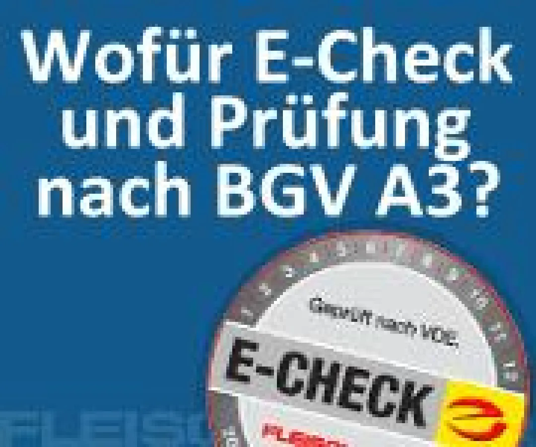 E-Check / BGV A3 Prüfung