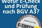 Bild: Mehr Sicherheit am Arbeitsplatz durch E-Check / BGV A3-Prüfung