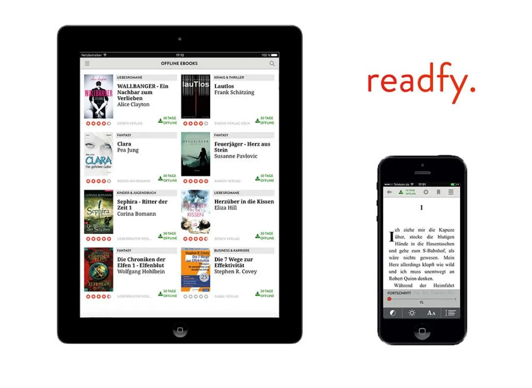readfy Pay-per-Rent: Weltneuheit im E-Book Streaming