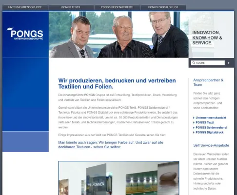 Düsseldorfer Enterprise 3.0-Agenturnetzwerk launcht neues online-Kundenserviceportal für die PONGS Gruppe Bild: Düsseldorfer Enterprise 3.0-Agenturnetzwerk launcht neues online-Kundenserviceportal für die PONGS Gruppe