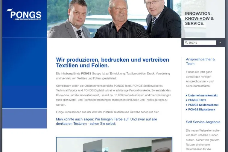 Düsseldorfer Enterprise 3.0-Agenturnetzwerk launcht neues online-Kundenserviceportal für die PONGS Gruppe Bild: Düsseldorfer Enterprise 3.0-Agenturnetzwerk launcht neues online-Kundenserviceportal für die PONGS Gruppe